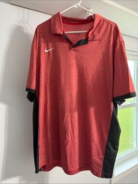 Nike Red and Black Men’s Polo Shirt